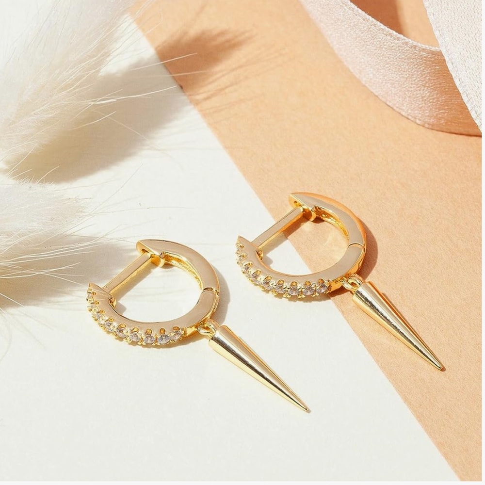 Gold Dagger Earrings